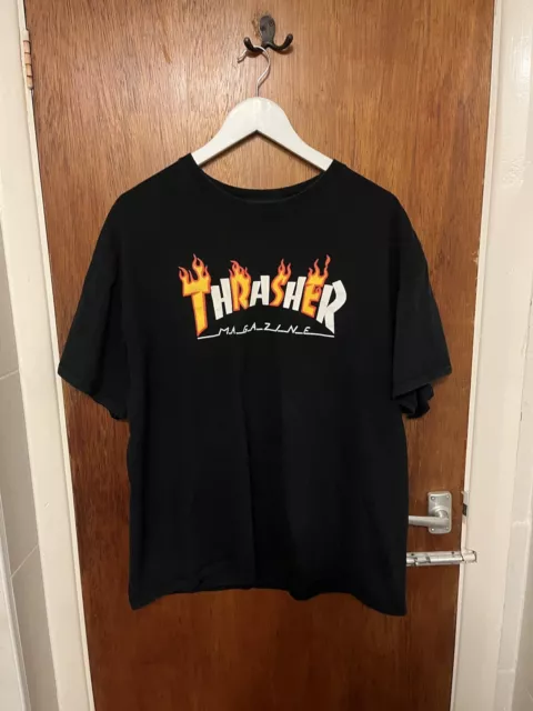 Thrasher Black T Shirt