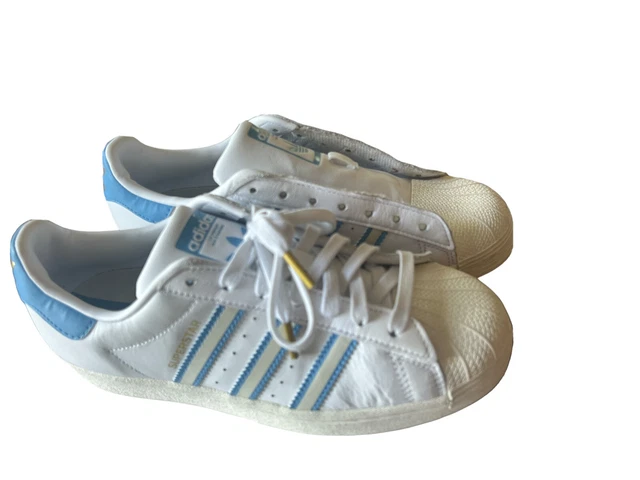 BLUE/WHITE ADIDAS SUPERSTAR PCI 789002 Mens Sneaker Shoe  display picture 3