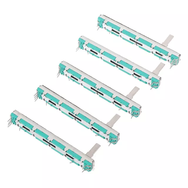 5Pcs Double 75MM Straight Slide Potentiometer B103 Mixer Fader B10K _juX'yg Bf