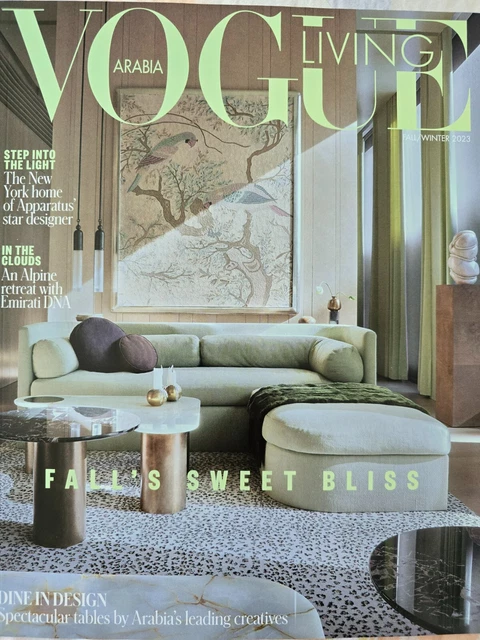 VOGUE ARABIA MAGAZINE Living Fall Winter Dine IN Design