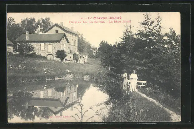 CPA Morvan, Hotel du Lac des Settons, La Mare Jolette
