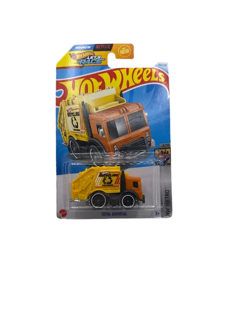 Hot Wheels Total Disposal Metro 8/10 - 1:64 Scale Die Cast Car, 2022 Earth Day Edition (Green/Gray)