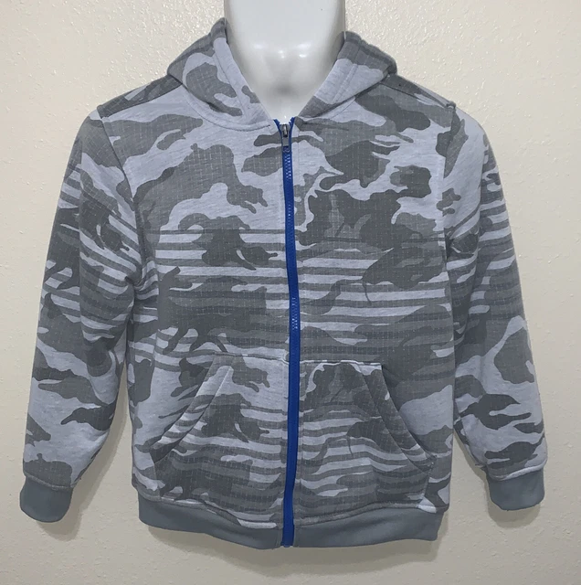 Hoodie SK2 Apparel Camo Zipper Jacket Sweater Boys Size L (10/12) Pre-Owned