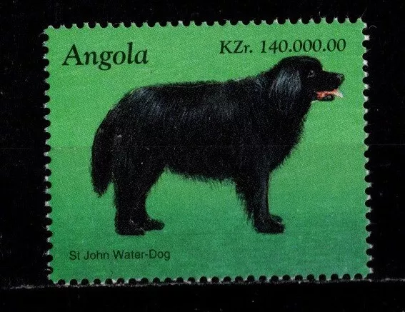 Angola, Sc #1024d, MNH 1998, Dog, St John Water-Dog.