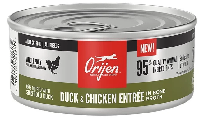 Orijen Duck & Chicken Entree Wet Cat Food 12-5.5Oz Case