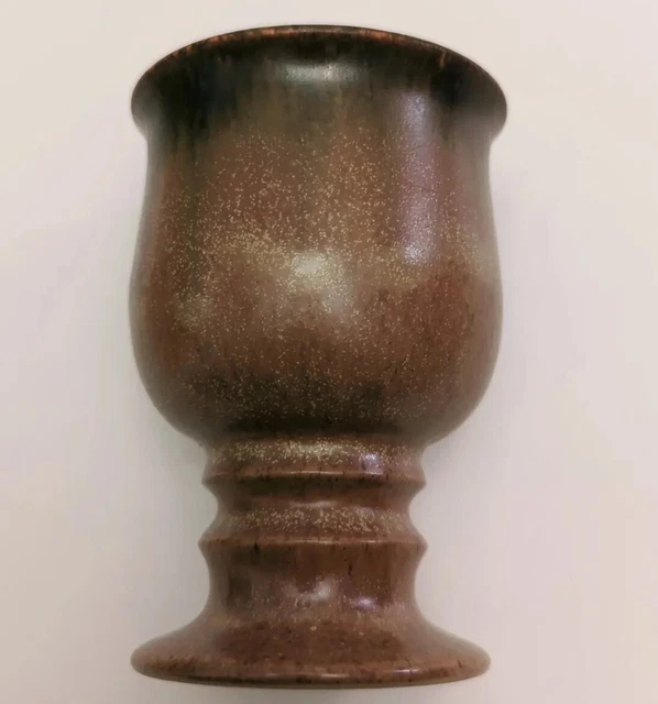 RARE Denby Langley Romany Brown 5" Matte Mid Century Modern STONEWARE GOBLET MCM