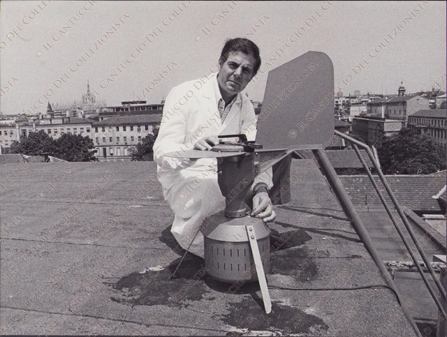 1981 MILANO Claudio Ortolani pollen-trap Radar rilevatore pollini Fotografia