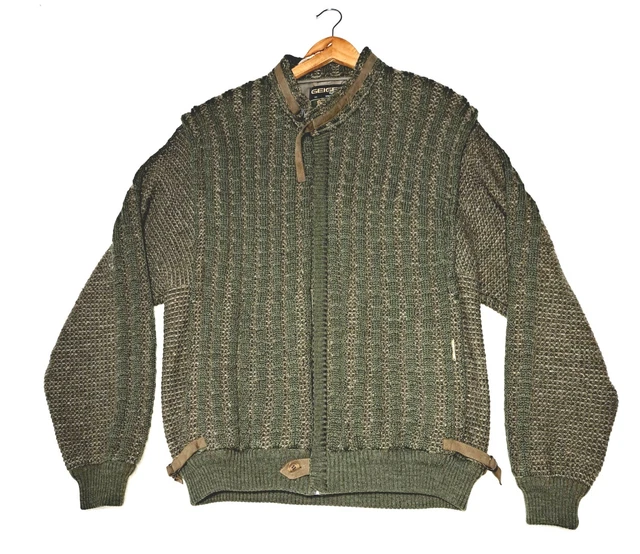 Trachtenjacke Geiger Kettner, Gr. 52 Janker Schurwolle Jägergrün