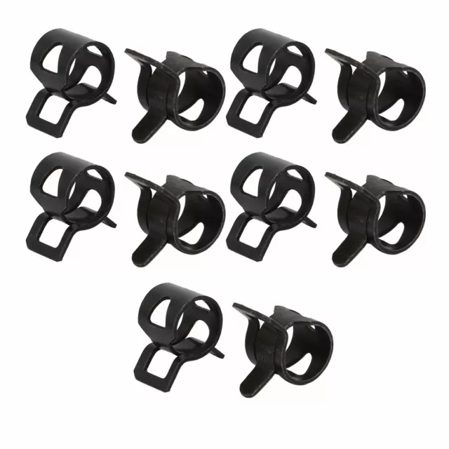 10 Pcs 8mm Spring Type Action Fuel Hose Pipe Low Pressure Air Tube Clip Clamp