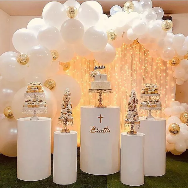 Large Round Cylinder Pedestal Stands for Party Wedding Birthday Pedestal Display