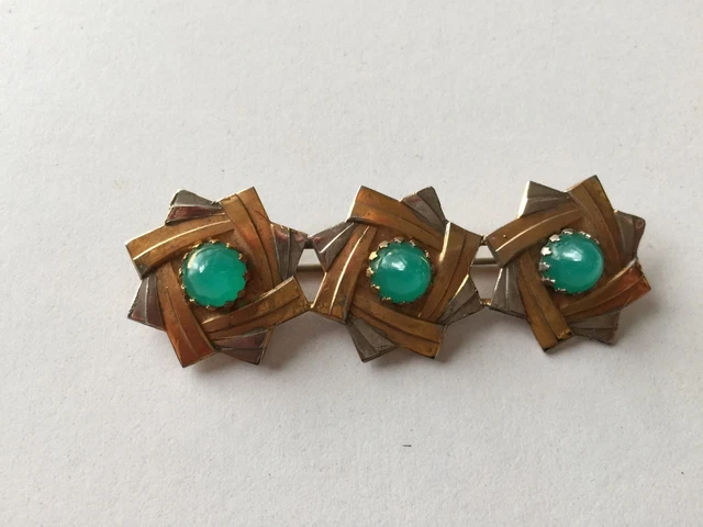 Broche Italienne Art Déco Des Années 1990 - Bijou Vintage MONY ART, Occasion