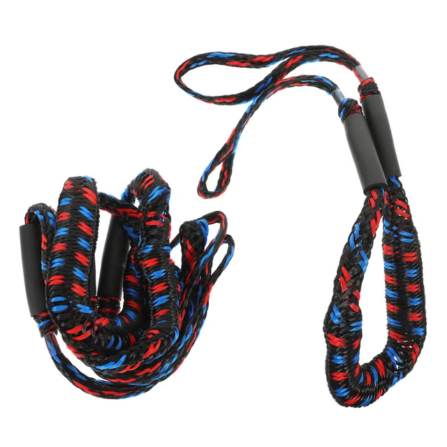 Lot 2 Cordes D’Amarrage Bateau 10,2 M – Corde Élastique Flottante Avec Bouée EVA, Crochet & Anneau, Pour Kayak, Jet-Ski, Pontoon