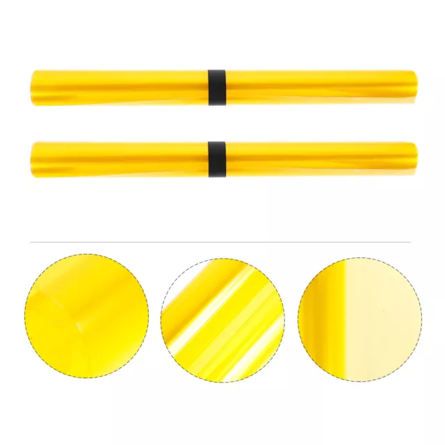 Vinyl Film Sticker Sheet Roll for Lights 12X47 Yellow