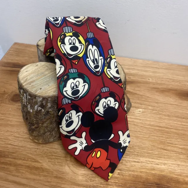 Disney Mickey Mouse Unlimited Mens Necktie Tie Christmas Ornaments by Balancine