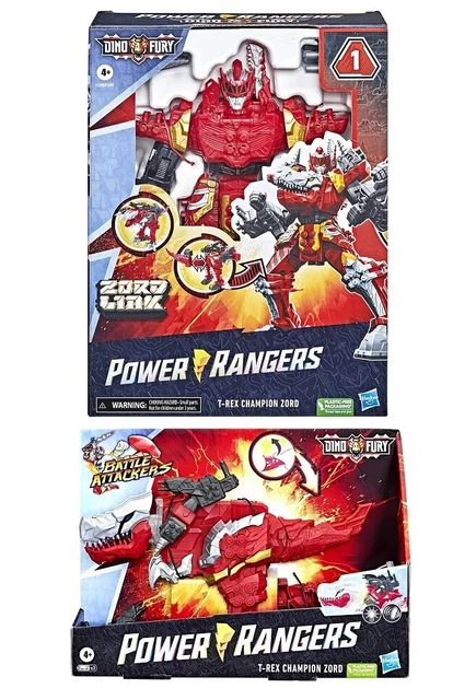 Collection Dino Fury T-Rex Champion Zord Power Rangers Hasbro Toy 2 Versions
