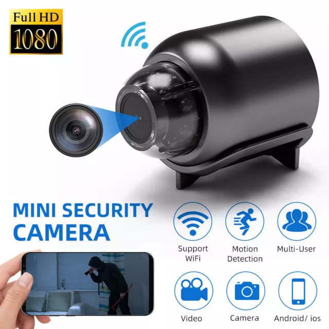 Mini Wifi Wireless Camera Night Vision Home Security 1080P HD DVR Hidden Cam