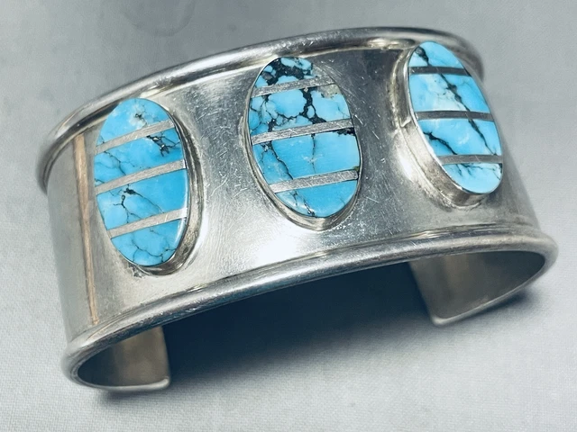 Navajo・Ray.King・5ラインVINTAGEミドルバングル・希少 Vintage navajo ray king - Gem