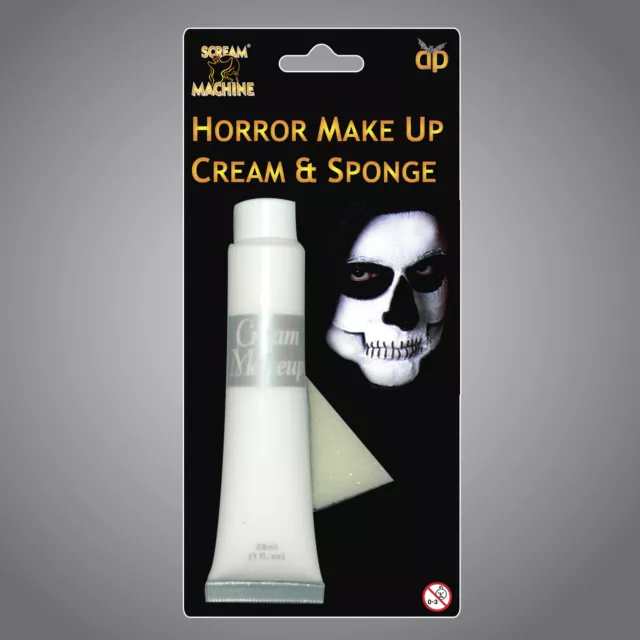 Halloween Make Up Paint Cream Costume Fancy Dress Glow in Dark Red Orange Black 3