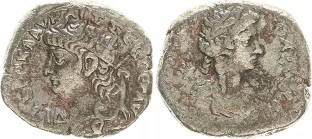 Billon Tetradrachme 54-68 Antike /Römische Kaiserzeit / Nero ss  30155