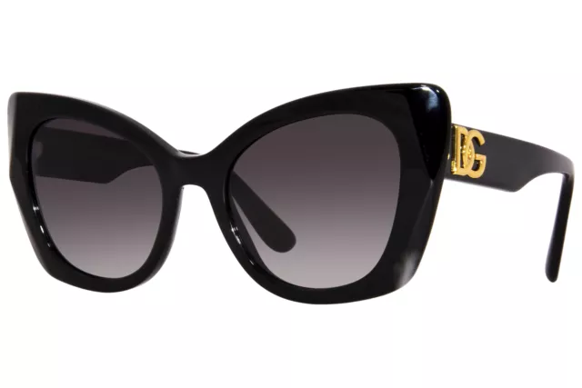 Dolce & Gabbana DG4405 501/8G Sunglasses Women's Black/Grey Gradient 53mm