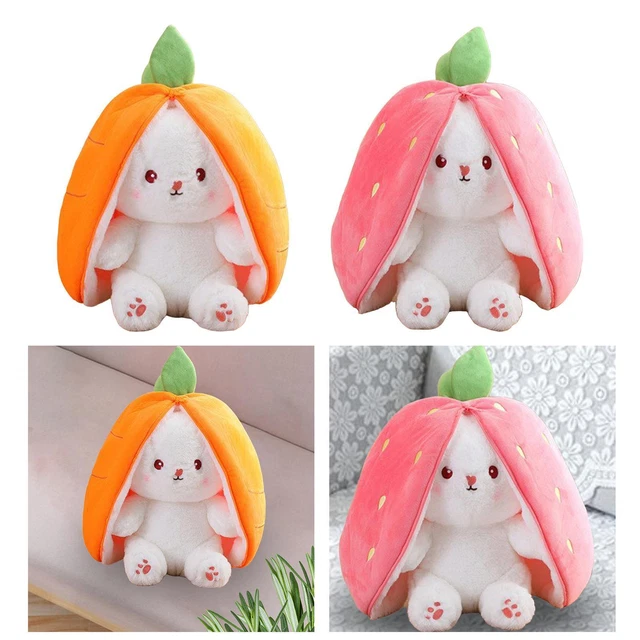 Jouet en peluche de lapin, collection adorable à longues oreilles, joli coussin