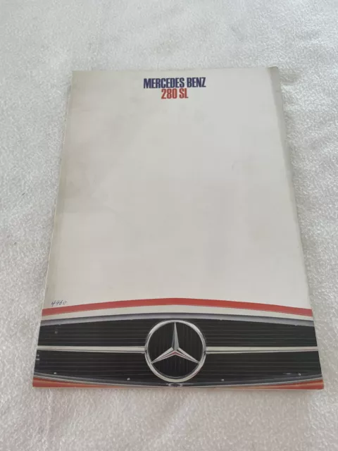 1968 Mercedes Benz 280SL Roadster Brochure 280-SL Coupe Convertible Catalog W113