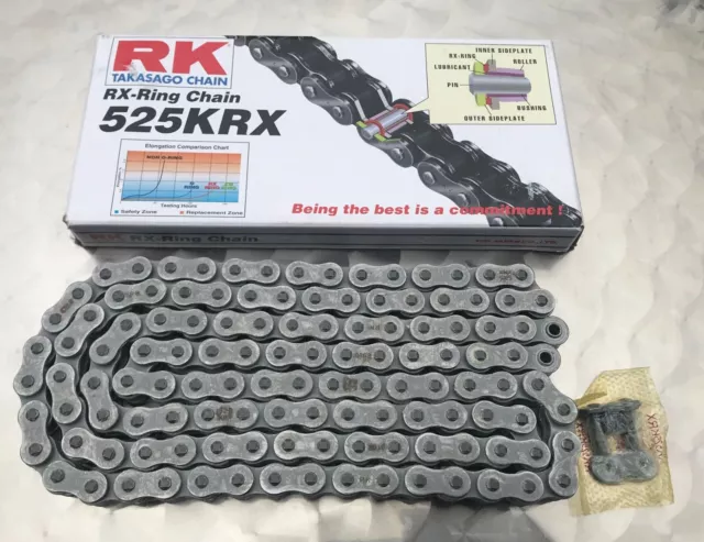 RK 525 Krx X-Anneau, 124 Membres pour Honda XRV 750, Africa Twin, RD04, RD07