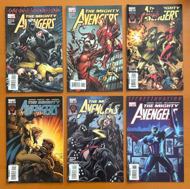 Mighty Avengers #1 to 36 (no #12) (Marvel 2007) 35 x FN+ to VF/NM comics 3