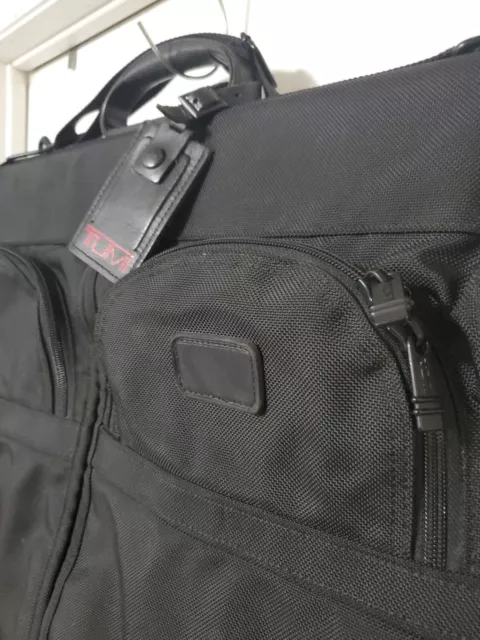 TUMI Alpha Black Ballistic Nylon Garment Bag 228D3 Suitcase Luggage NICE N CLEAN 2