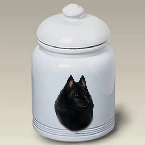 Schipperke Ceramic Treat Jar TB 34101