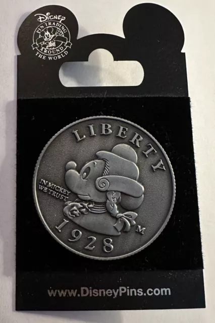 Disney - Mickey Mouse as George Washington - Liberty Coin - 1928 Pin