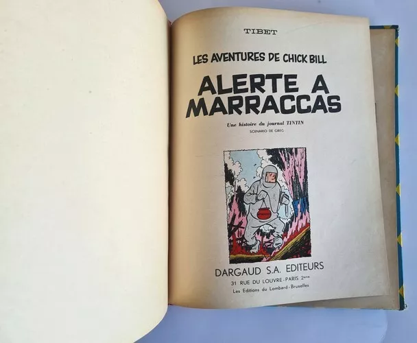 Rare Eo Française 1961 Tibet + Michel Greg + Chick Bill : Alerte À Marraccas 2