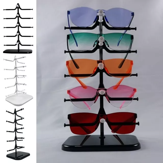 Organizer Shelf Glasses Frame Tray Sunglass Holder Rack Wood Display Stand