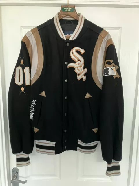 Vintage 1990’s chicago white sox Baseball USA mlb majestic bomber jacket Varsity