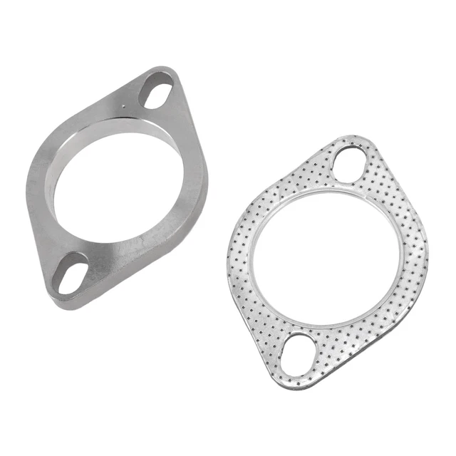 2 pz Kit di collegamento flange di scarico universale in acciaio inox 22,5 pollici