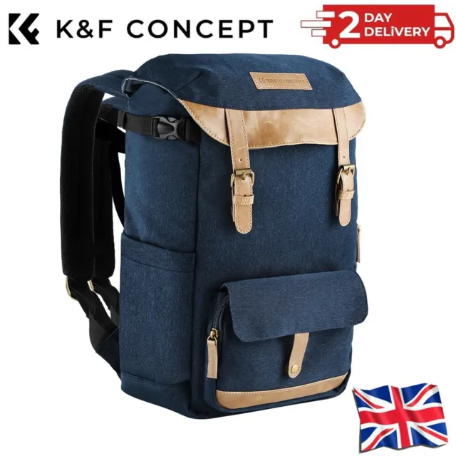 K&F Concept Large Capacity Camera Bag DSLR Backpack for Photographers Waterproof