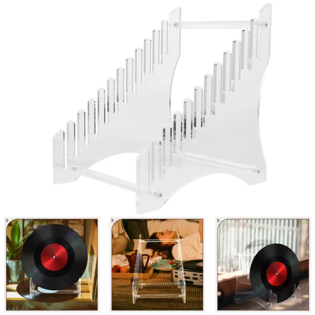 Schallplattenständer Aus Vinyl Acryl Büro Displayhalter Für Desktop-Bücherregal