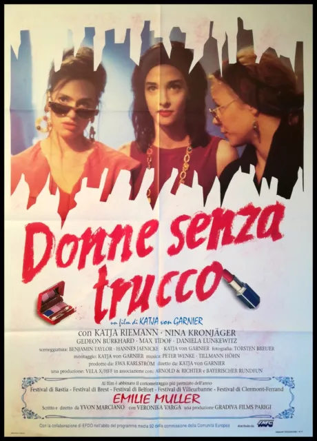 DONNE SENZA TRUCCO Manifesto 2F Poster Originale Cinema REIMANN NINA KROJAGER