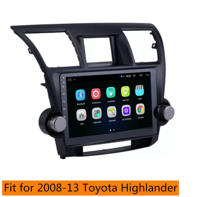 GPS Radio Navigation for 08-13 Toyota Highlander Android 9.1 Player 10.1''1+16GB