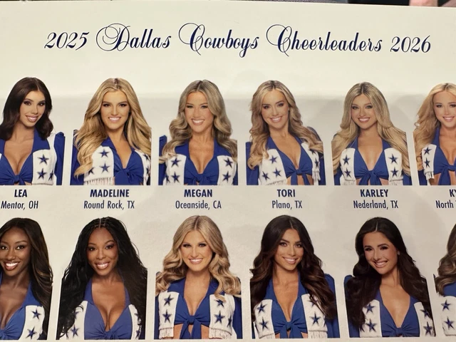Dcc 24 Roster DALLAS COWBOYS CHEERLEADERS Team Picture 2025-2026 New DCC $16.59 ...