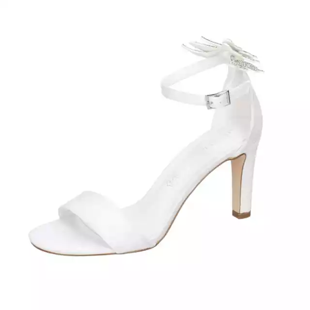 shoes women MENBUR sandals white suede strass BC421