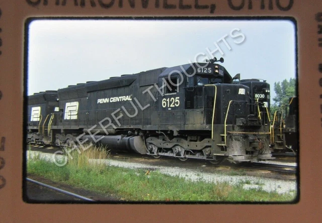 Original '73 Kodachrome Slide PC Penn Central 6125 SD45 Sharonville, OH    36T20
