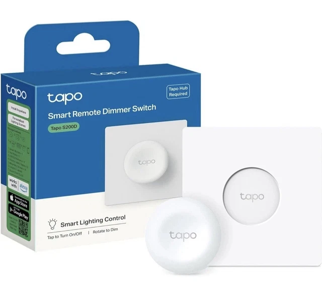 TAPO S200D SMART Wireless Remote Dimmer Switch Multiple Locations ...