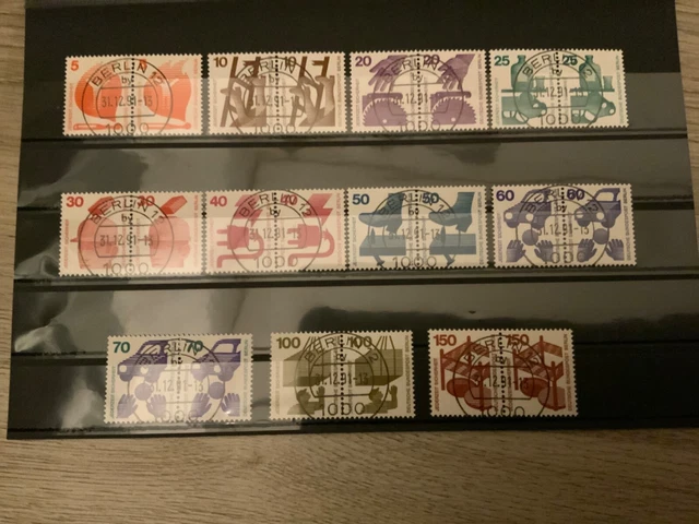 Berlin MiNr. 402-411/453 waagerechte Paare mit Vollstempeln Berlin!!!