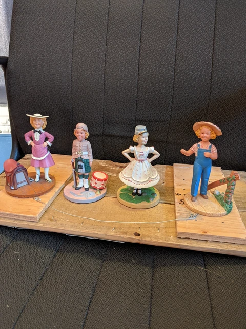Lot of 4 Shirley Temple Danbury Mint Silver Screen Collection 5 inch figurines