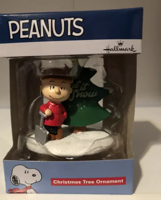 Hallmark Peanuts CHARLIE BROWN Let It Snow Christmas Tree Ornament 2019 New