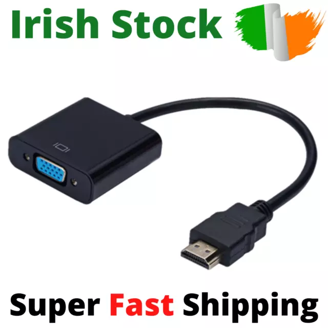 1080P HDMI Male to VGA Female Video Converter Adapter Cable for PC HDTV DVD