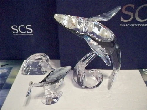 Swarovski Scs 2012 Paikea Whale & Young Humpback Whale