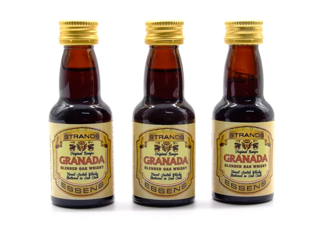 3 x Granada 25ml - Esencia para Alcohol, Esencia Vodka, Esencia Saborizante