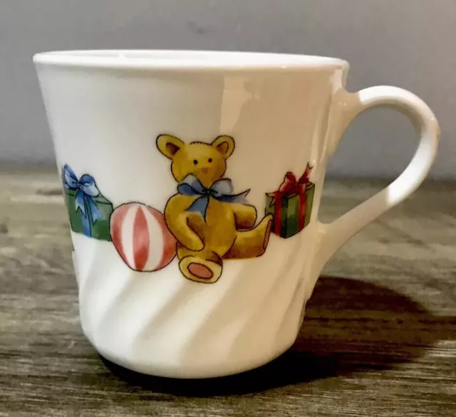 Tazas de té de café vintage osos de peluche regalos de peluche para vacaciones de Navidad Corelle Corning